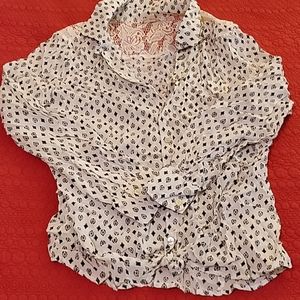 About a girl, long sleeve button down, like new